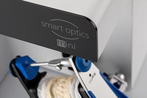 Hier ist der Scanner Mini von smart optics in einer Detailansicht zu sehen